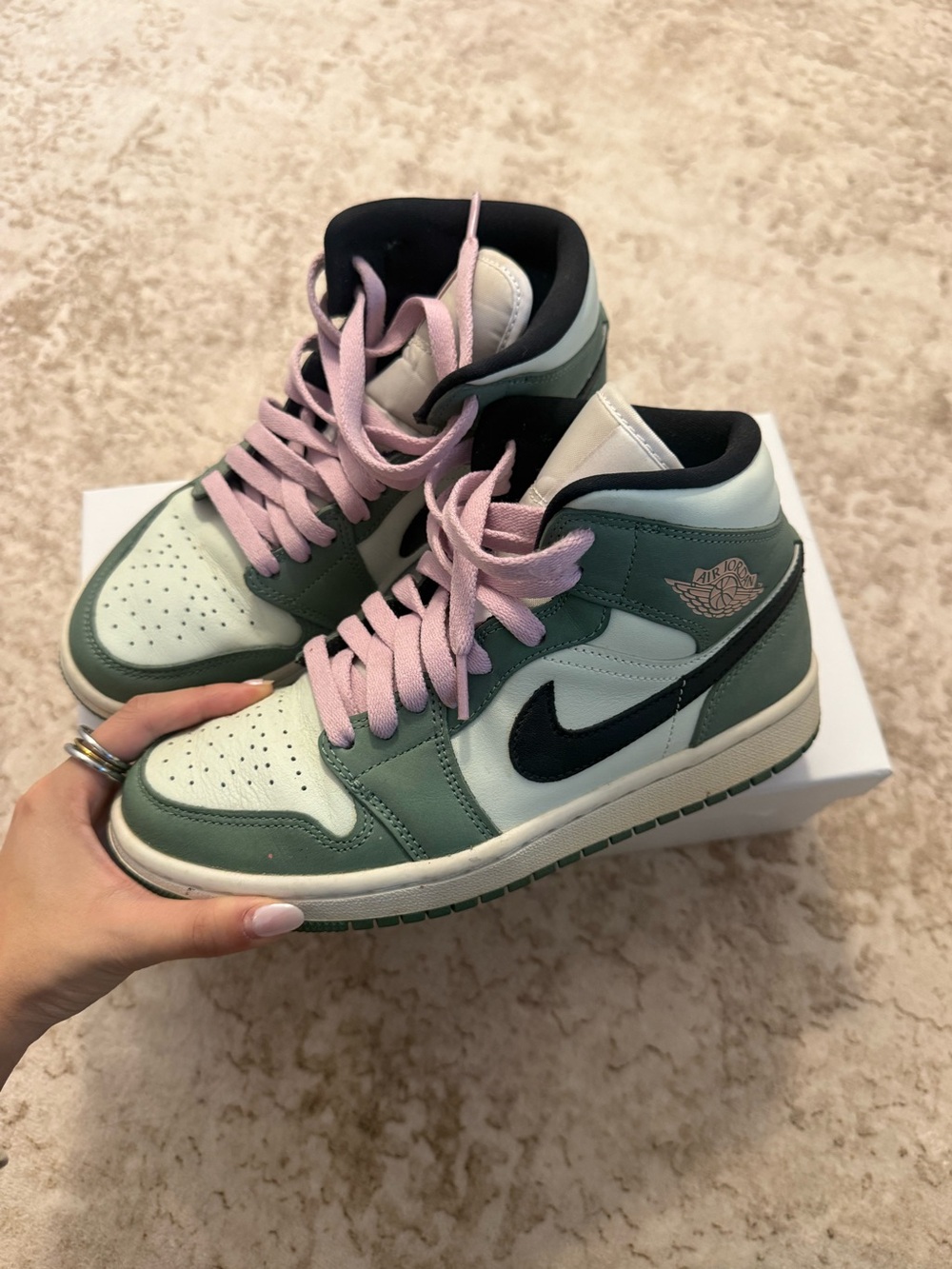 Nike Jordan 1 Mid Dutch Green — US6.5W